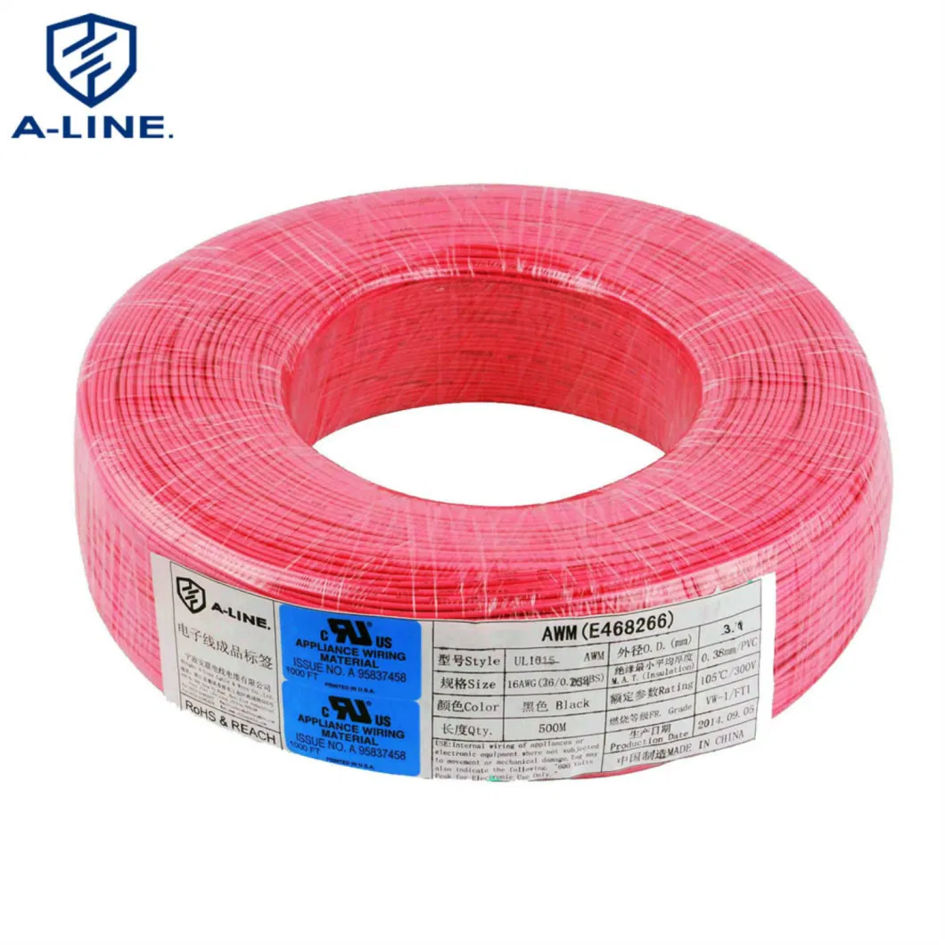 Reliable 600V UL 1015 PVC Insulated Electrical Wire Roll